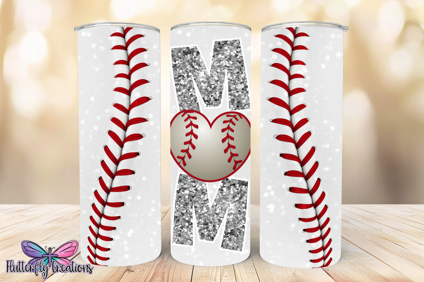 Baseball Mom 20oz Stainless Steel Tumbler