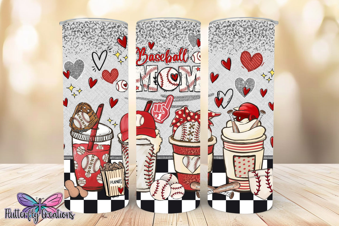 Baseball Mom 20oz Stainless Steel Tumbler