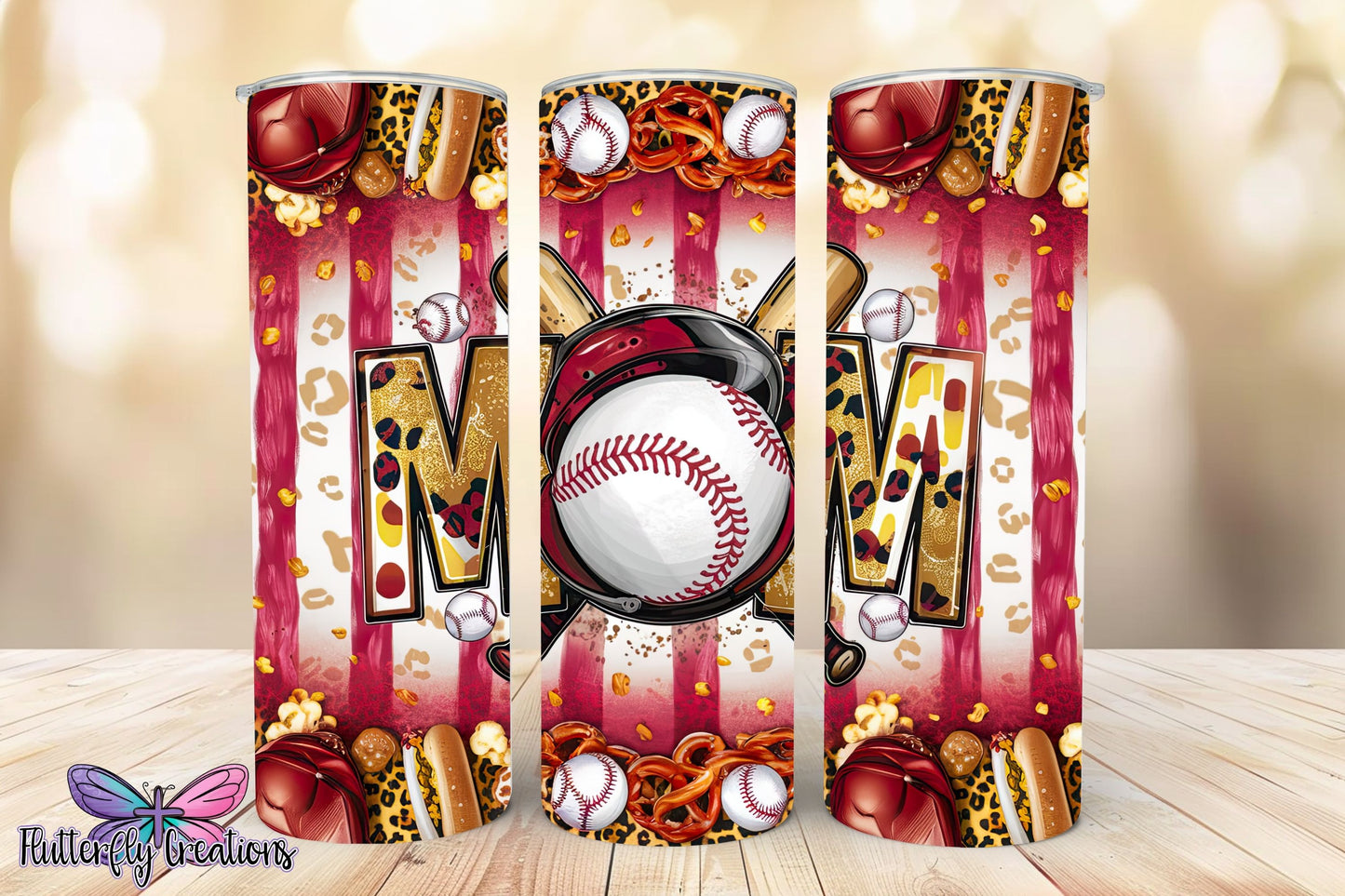 Baseball Mom 20oz Stainless Steel Tumbler