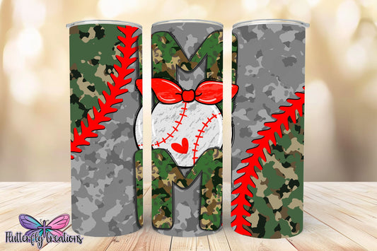 Baseball Mom 20oz Stainless Steel Tumbler