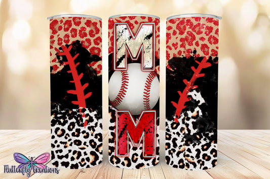 Baseball Mom 20oz Stainless Steel Tumbler