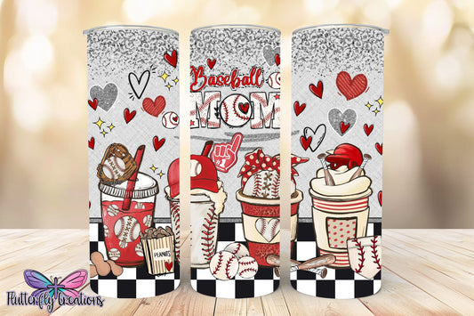 Baseball Mom 20oz Stainless Steel Tumbler