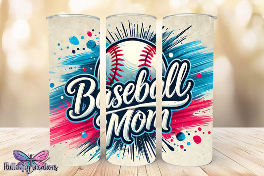 Baseball Mom 20oz Stainless Steel Tumbler
