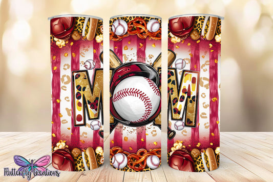 Baseball Mom 20oz Stainless Steel Tumbler