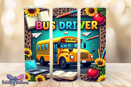 Bus Driver 20oz Sublimation Tumbler