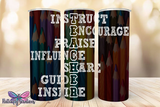 Teacher 20oz Sublimation Tumbler
