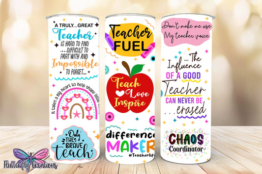 Teacher 20oz Sublimation Tumbler