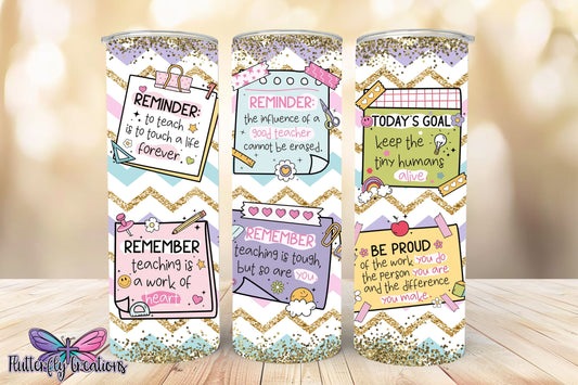 Teacher 20oz Sublimation Tumbler